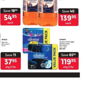Sanitary pads at Makro