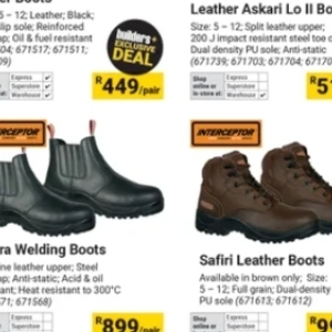 Leather at Builders Warehouse