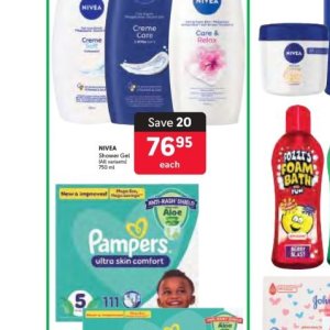 Shower gel nivea  at Makro