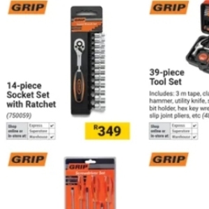 Tool set at Builders Warehouse