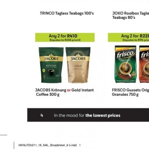 Coffee jacobs  at Makro