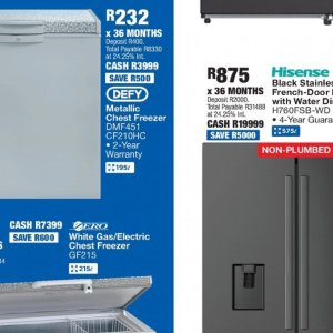 Freezer at OK Furniture