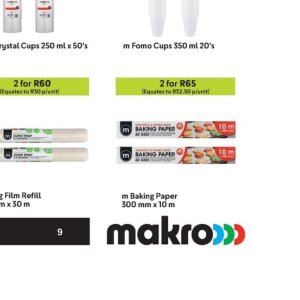 Baking paper at Makro