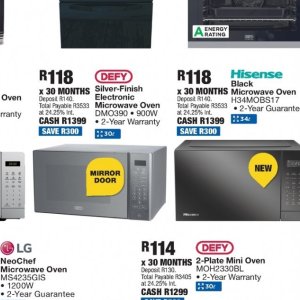Microwave oven at OK Furniture