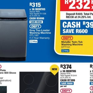 Washing machine at OK Furniture