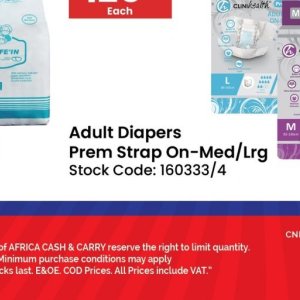 Diapers at Africa Cash and Carry