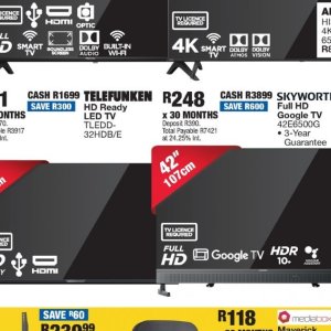 TV set at OK Furniture