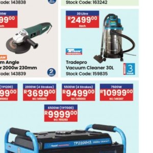 Vacuum cleaner at Africa Cash and Carry