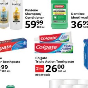 Toothpaste at Oxford freshmarket