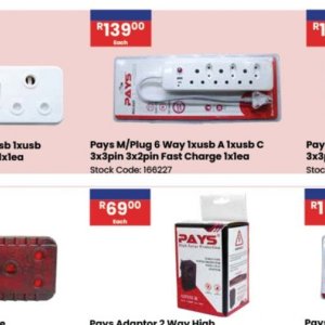 Plug at Africa Cash and Carry