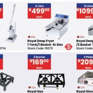Deep fryer at Africa Cash and Carry