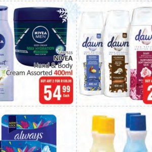 Body cream nivea  at Kit Kat Cash&Carry