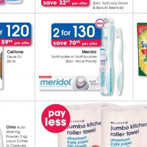 Toothpaste at Clicks