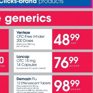 Inhaler at Clicks
