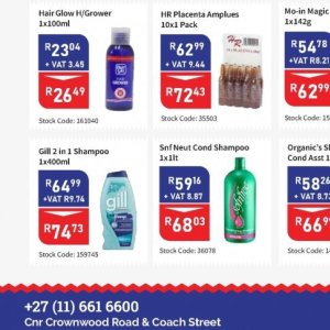 Shampoo at Africa Cash and Carry