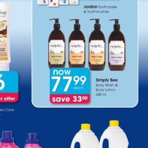 Body lotion at Clicks