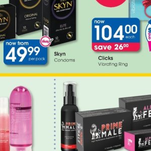Condoms at Clicks