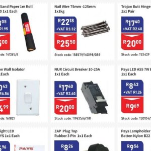 Circuit breaker at Africa Cash and Carry