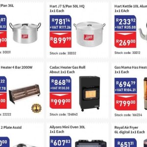 Heater at Africa Cash and Carry