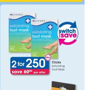Foot mask at Clicks