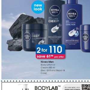Body cream nivea  at Clicks