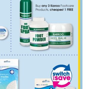 Foot powder at Clicks