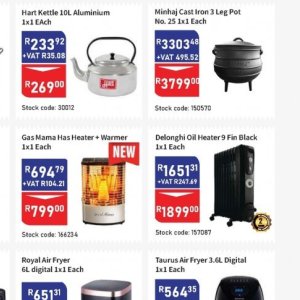 Heater at Africa Cash and Carry
