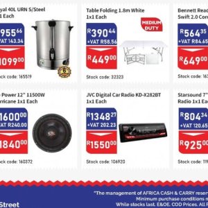  JVC at Africa Cash and Carry