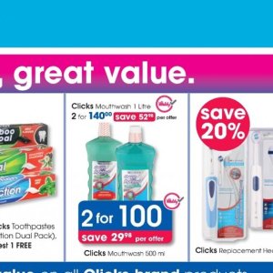 Mouthwash at Clicks