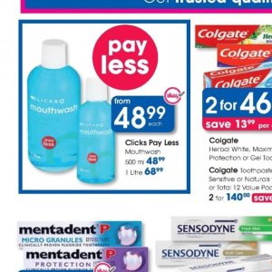 Mouthwash at Clicks