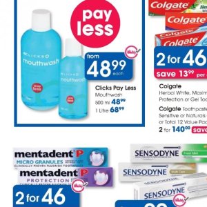 Mouthwash at Clicks