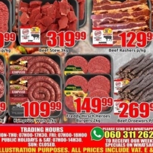 Burgers at Three Star Cash and Carry