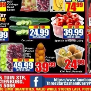 Oranges at Three Star Cash and Carry