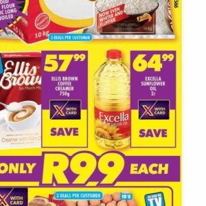 Sunflower oil at Shoprite
