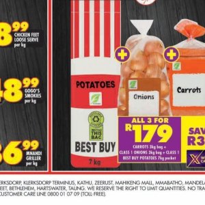 Potatoes at Shoprite
