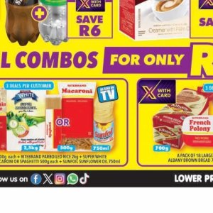 Sunflower oil at Shoprite