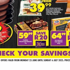 Burgers at Shoprite