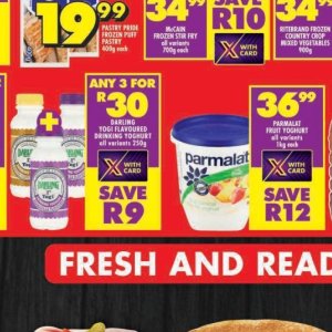 Yoghurt at Shoprite