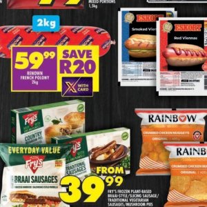 Sausages at Shoprite
