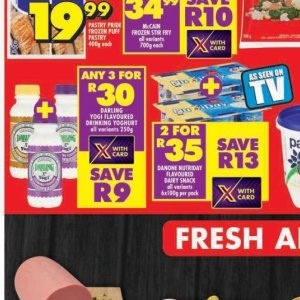 Yoghurt at Shoprite