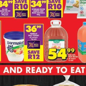 Yoghurt at Shoprite