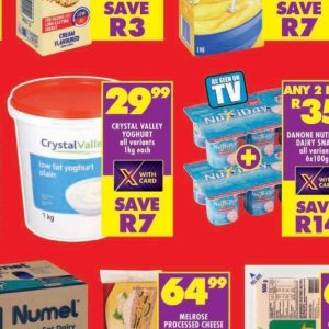 Yoghurt at Shoprite