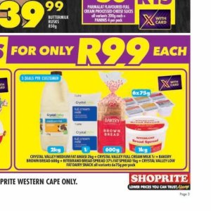 Bread at Shoprite