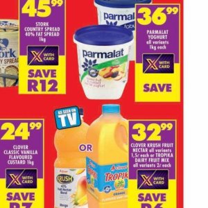 Yoghurt danone  at Shoprite