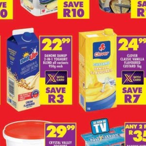 Yoghurt danone  at Shoprite