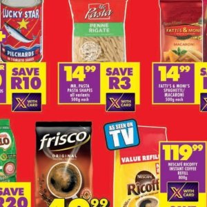 Pasta at Shoprite