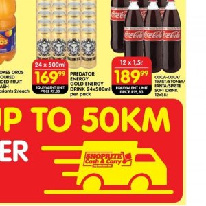 Fizzy drink at Shoprite
