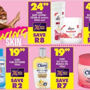Body lotion nivea  at Shoprite