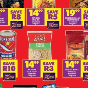 Pasta at Shoprite