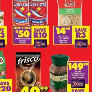 Pasta at Shoprite